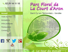 Tablet Screenshot of lacourtdaron.com